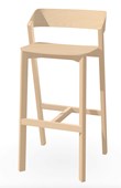 Merano Barstool by Ton (High), 780mmSH, Raw Beech